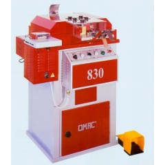Машина для дублирования, обрезания краев, закругления и полирования краев ремней и других изделий Omac модели 830 и 835