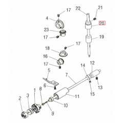 Втулка вала верхняя 10103017 (GO472)