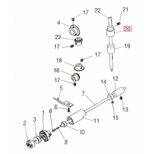 Втулка вала верхняя 10103017 (GO472)