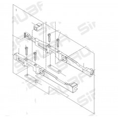 Рычаг крепления двигателя ткани SR-07401001 (original)