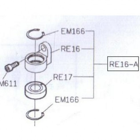 Поводок лапки в сборе RE16-A (original)