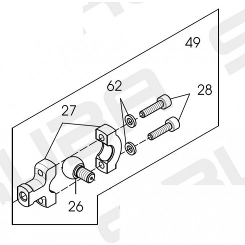 Дышло ножа правое SR-07400749 (original)