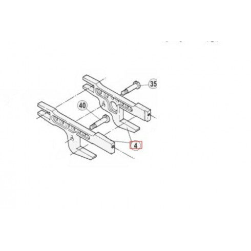 Балка двигателя ткани (комплект) 400066
