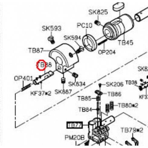 Стержень кривошипа TB88-E (original)