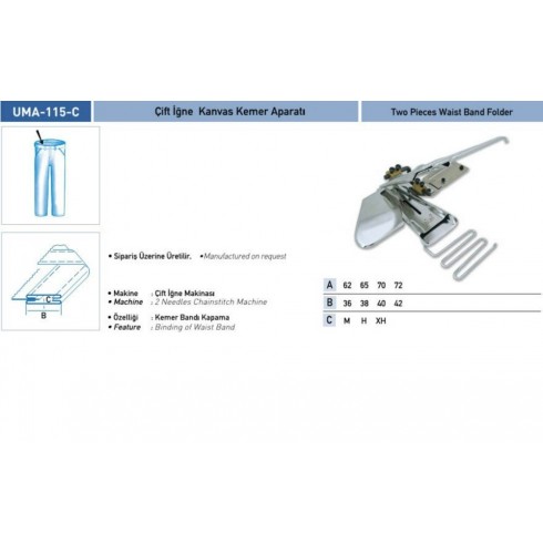 Приспособление UMA-115-C 62-36 мм M