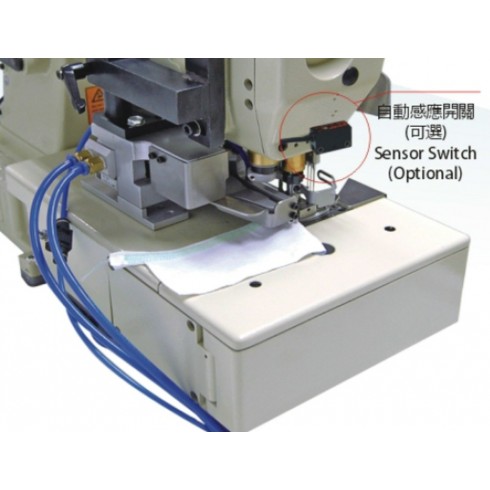 CTP-1P-EC Пневматическое устройство обрезки бейки или ленты для плоскошовных машин (гильотина)