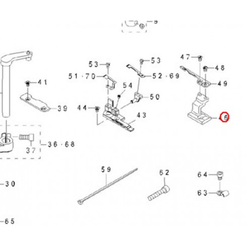 Основа ножа левая 400-12487 (original)