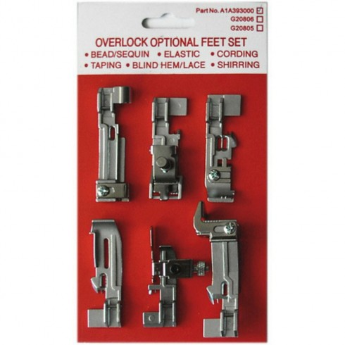 Набор из 6 лапок для оверлока Juki 50E, Merylock (A1A393000)