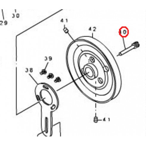 Винт 135-25407 (крепления шкива)