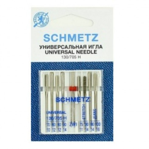 Игла SCHMETZ130/705H №H-70(1) Н-80(2) Н-90(1) Н-WING-100(1) H-J-90(1) H-J-100(1) H-S-75(1) H-S-90(1)
