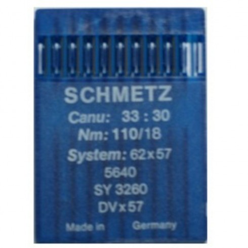 Игла Schmetz DVx57 (62x57) № 110/18