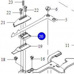 Направляющая нижнего ножа 134-41407 (для UT21, 22) (original)