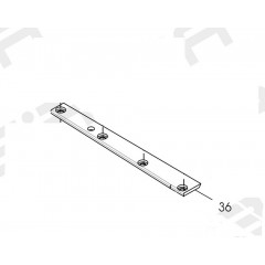 Пластина направляющая раскладчика левая SR-07401836=SR-07401857 (original)