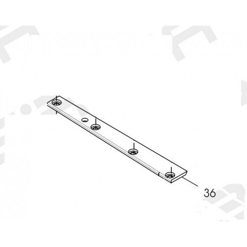 Пластина направляющая раскладчика левая SR-07401836=SR-07401857 (original)