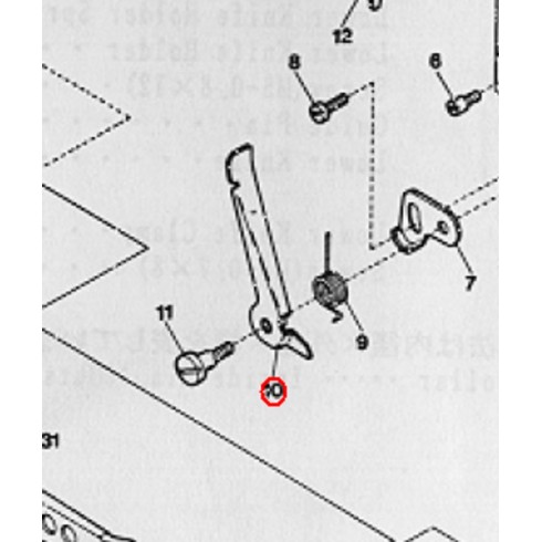 Рычаг подъема лапки 2100186