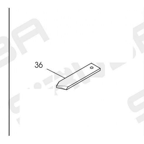 Прижим ножа SR-07402636 (460-02H/RH) (original)