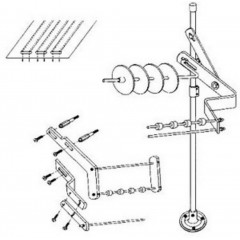 Бобиностойка для 3-х лампас KTR-03