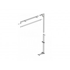 Подставка для подвеса утюга AKN-10A для столов серии BR/A, BR/A-L, FR/F