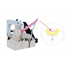 RACING PO-F Пуллер для оверлока с транспортирующим ремнём для втачивания воротника поло.