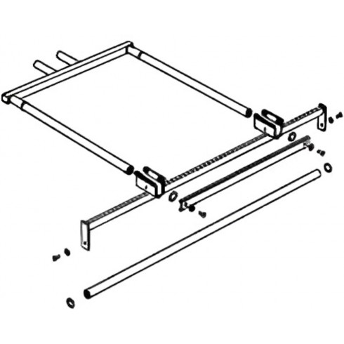 Подставка для подвеса утюга AKN-10D для столов снрии MP/A-R, MP/A-S и MP/A-RS.