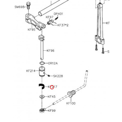 Вставка фетровая KF217 (original)