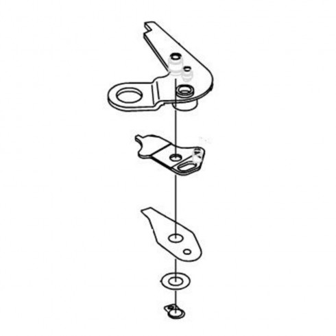 Пинцет обрезки нити (нижней) в сборе 139-47866 (original)