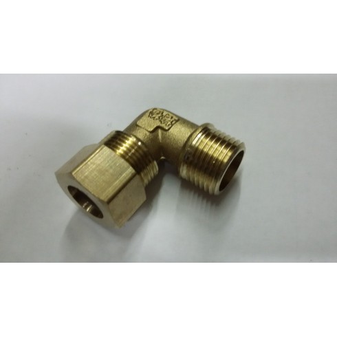 Штуцер угловой крепление стеклянной трубки