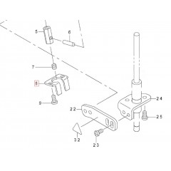 Нож неподвижный 42119002 (8-16 mm)