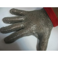 Перчатка кольчужная пятипалая SG515 S (17-19 см) бел.