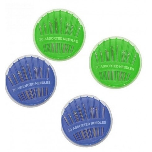 Набор иголок швейных пласт. круг (уп. 30 шт.)