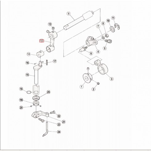 Шатун раскладчика 30105013/254506