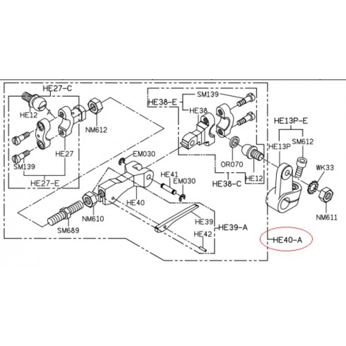 Крепление шатуна HE40-A (original)