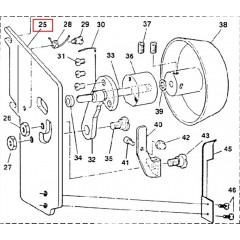 Пластина на моталку 40212059