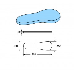 Колодка грушевидная Comel AKN-03D